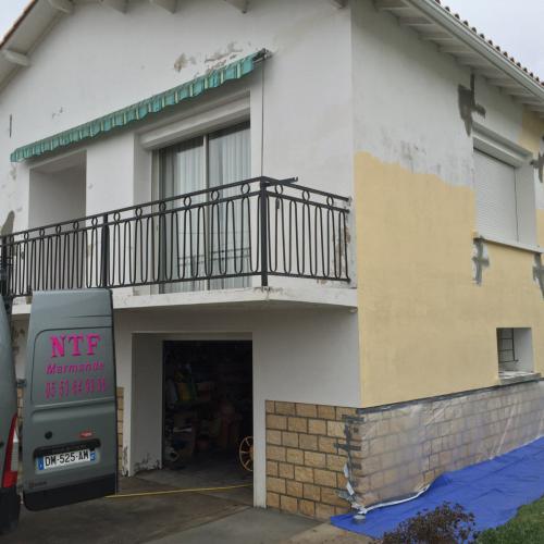 NTF Façadier Marmande Agen Bergerac Villeneuve - ravalement, matage, harpage et nettoyage de façade